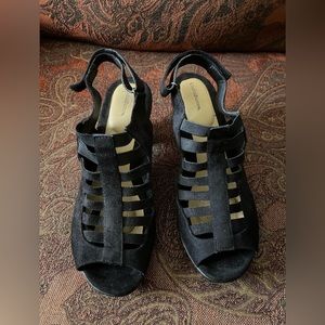 Black Croft and Barrow Sandals